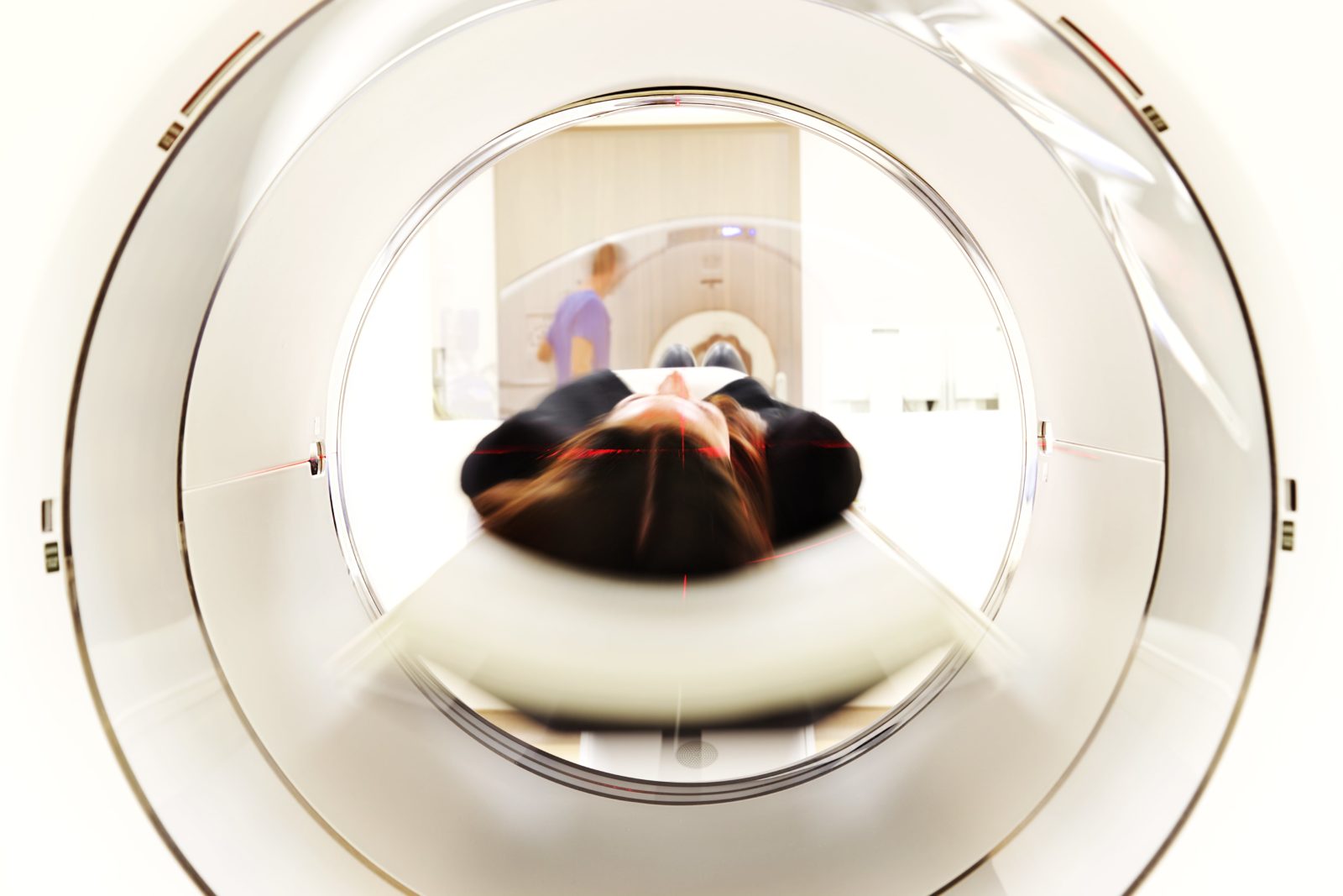 woman having an MRI