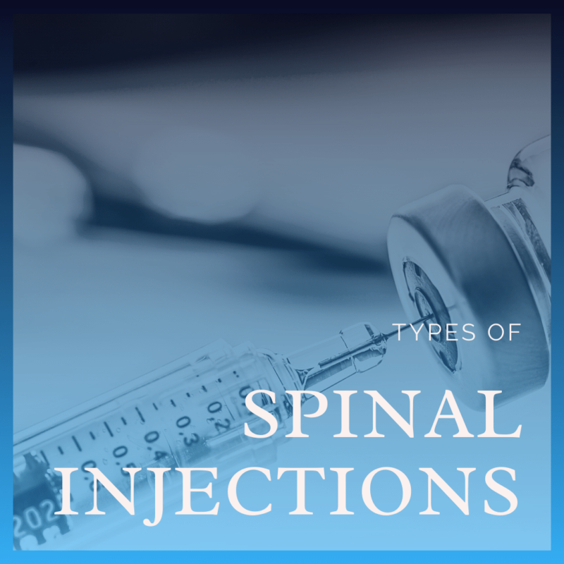 Types of spinal injections