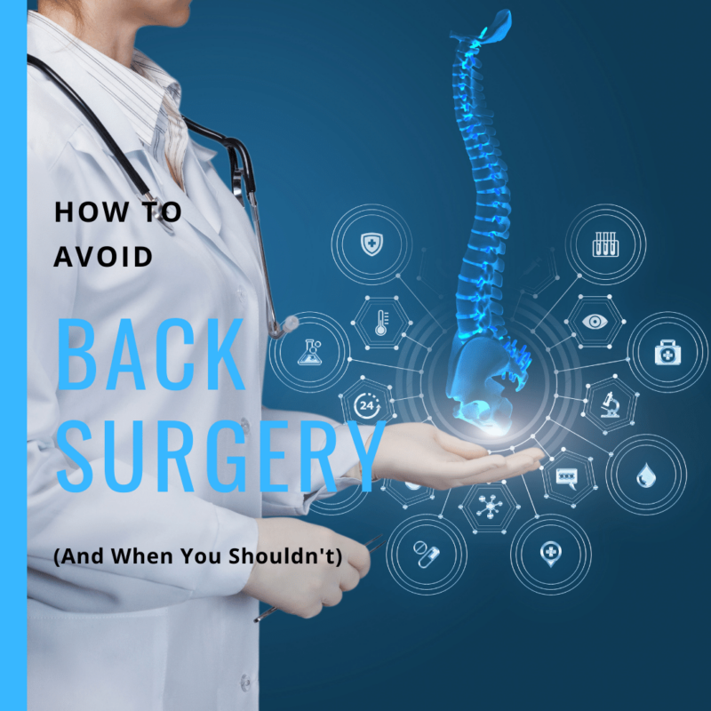 How to Avoid back surgery